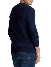 V-Neck Pima Cotton Sweater