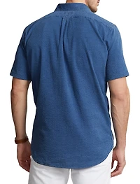Solid Seersucker Sport Shirt