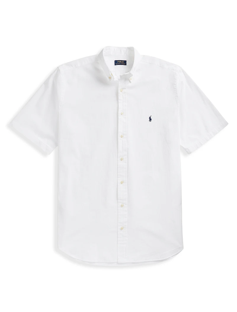 Solid Seersucker Sport Shirt