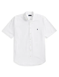 Solid Seersucker Sport Shirt