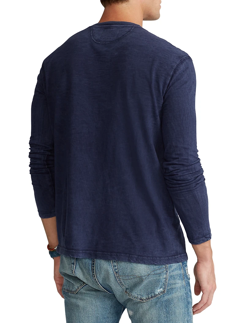 Slub Jersey Henley Shirt