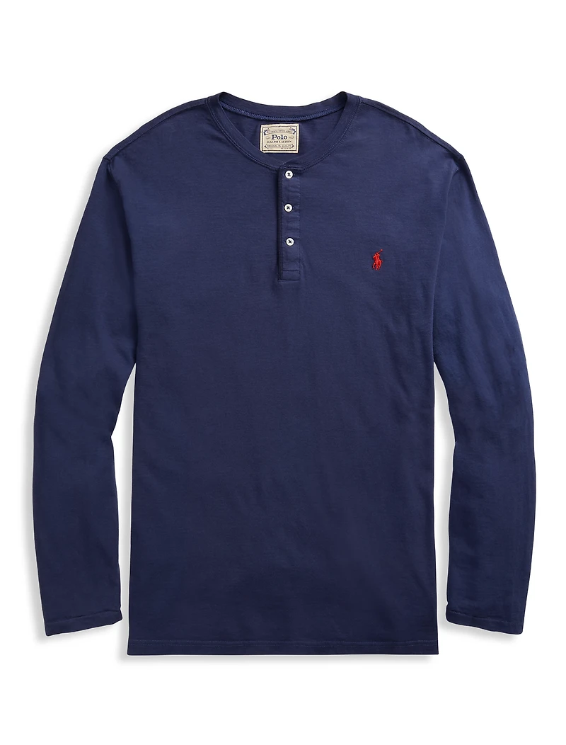 Slub Jersey Henley Shirt