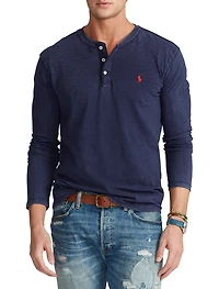 Slub Jersey Henley Shirt