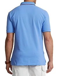 Tipped Mesh Polo Shirt