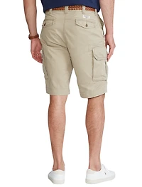 Relaxed-Fit Slub Twill Cargo Shorts