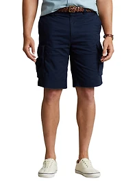 Relaxed-Fit Slub Twill Cargo Shorts