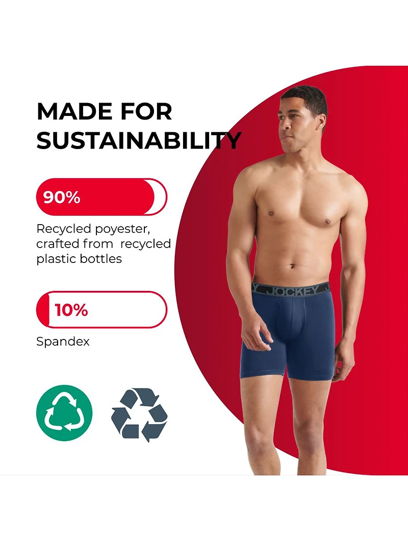 2-Pk ActiveMicro Boxer Briefs