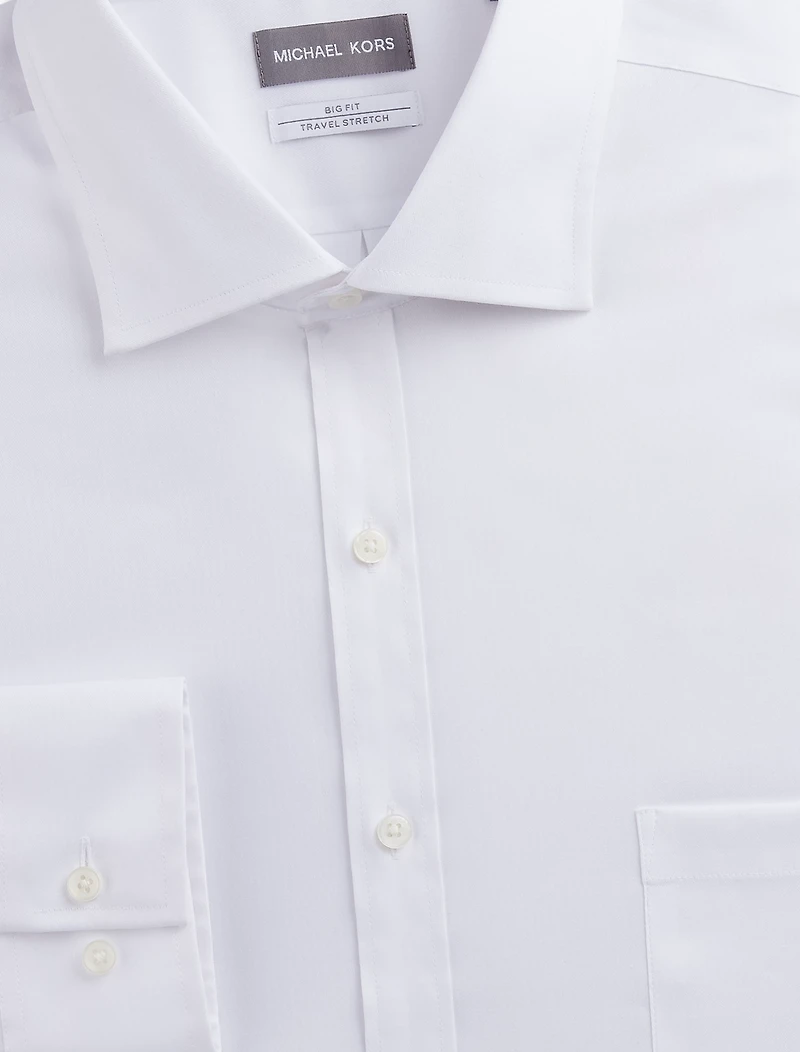 Solid Non-Iron Stretch Dress Shirt