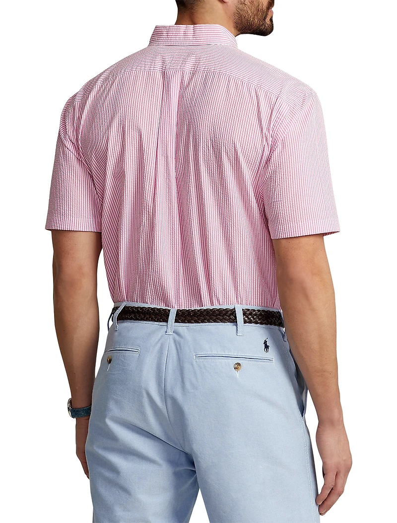 Seersucker Stripe Sport Shirt