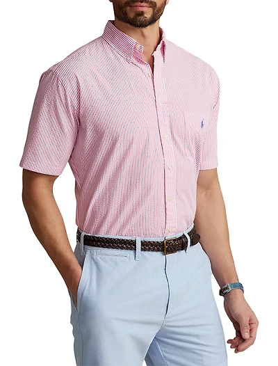 Seersucker Stripe Sport Shirt