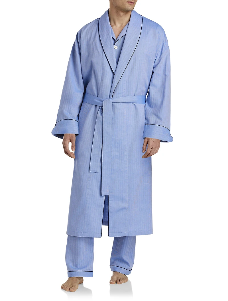 Herringbone Shawl Collar Robe