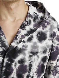 Tie-Dye Hooded Robe