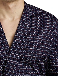 Golf Print Kimono Robe