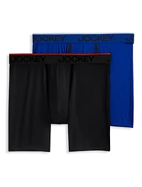 2-pk Chafe-Proof Micro Boxer Briefs