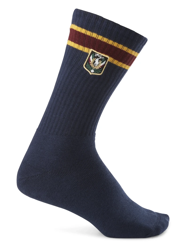 2-pk Crest Crew Socks
