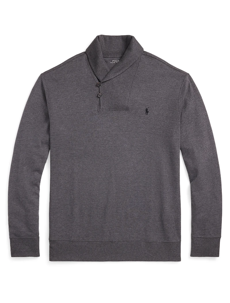 Luxury Jersey Shawl-Collar Pullover