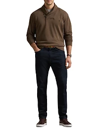 Luxury Jersey Shawl-Collar Pullover