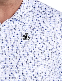 "Have a Beer" Printed Golf Polo Shirt