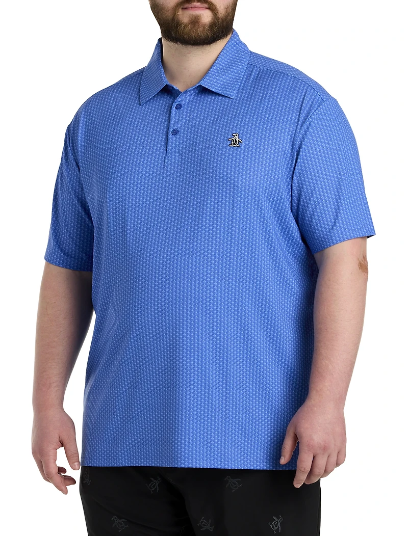Pete the Penguin Printed Golf Polo Shirt