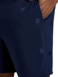 Space Dyed Embroidered Shorts