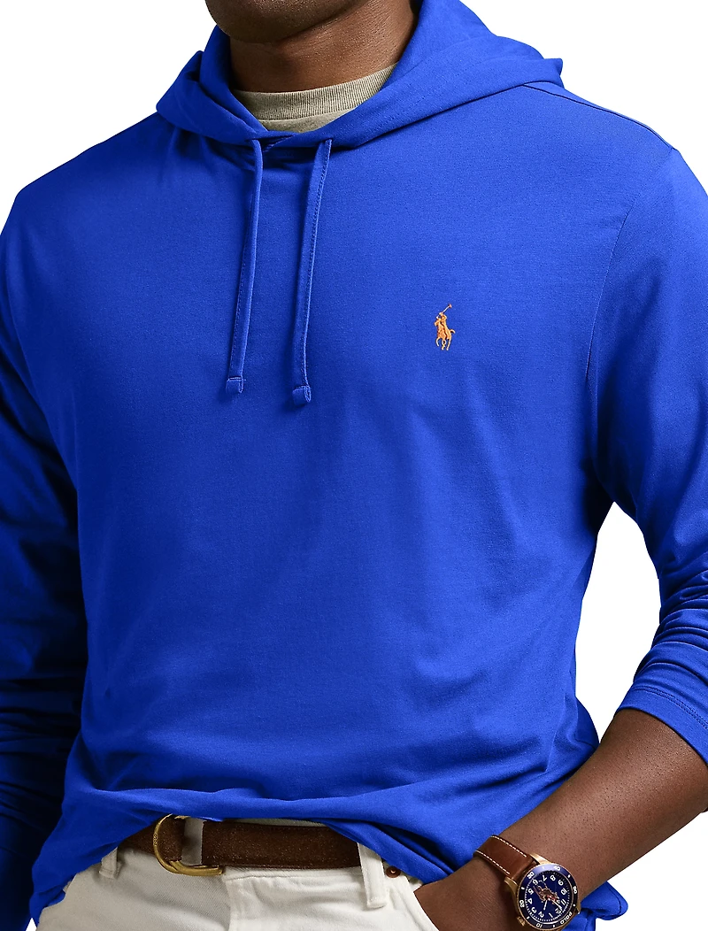 Jersey Hooded Long-Sleeve T-Shirt