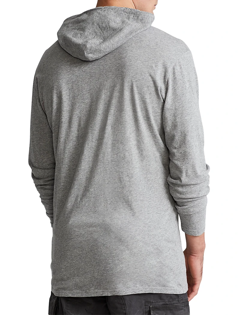 Jersey Hooded Long-Sleeve T-Shirt