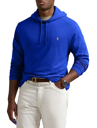 Jersey Hooded Long-Sleeve T-Shirt