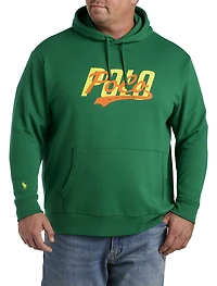 Stacked-Logo Fleece Hoodie