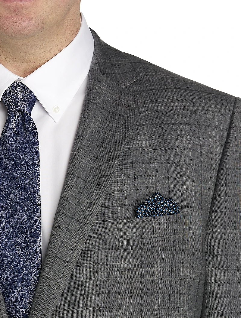 Windowpane Suit Jacket