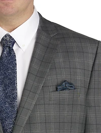 Windowpane Suit Jacket