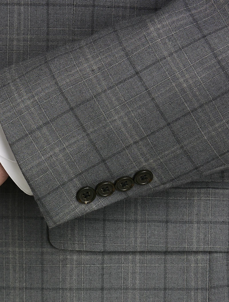 Windowpane Suit Jacket