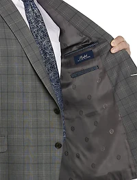 Windowpane Suit Jacket - Executive Cut