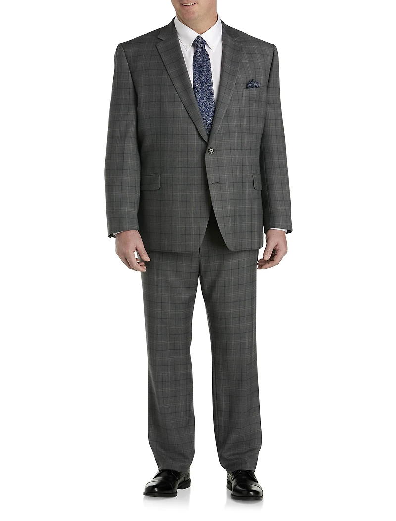 Windowpane Suit Jacket - Executive Cut