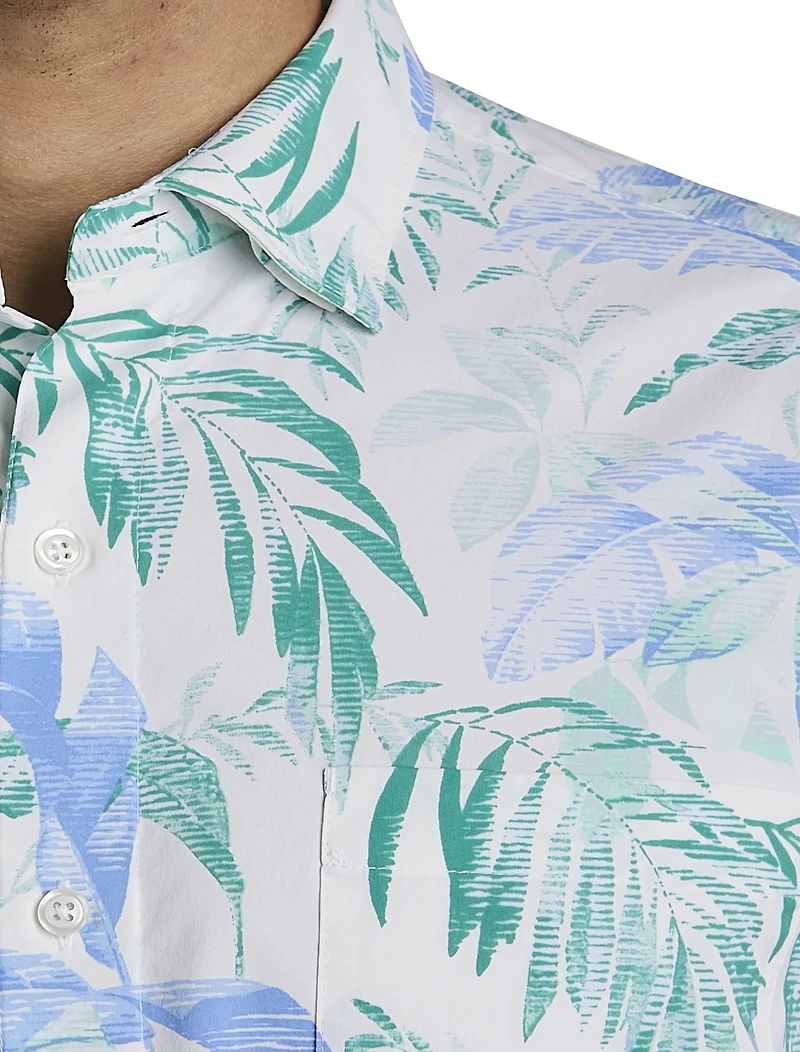 Siesta Key Floating Fronds Sport Shirt