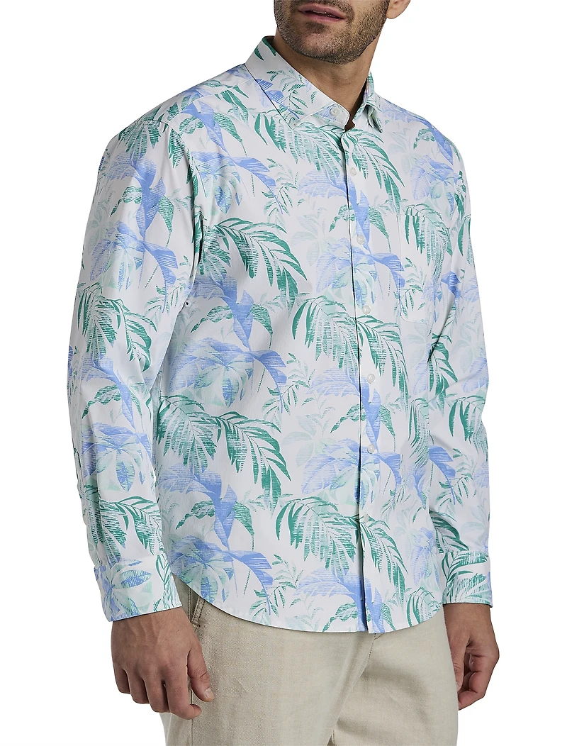 Siesta Key Floating Fronds Sport Shirt