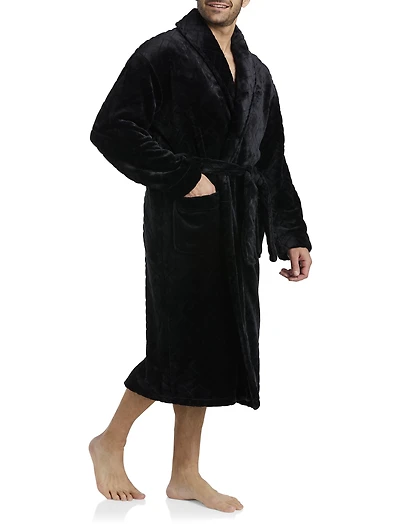 Jacquard Plush Robe