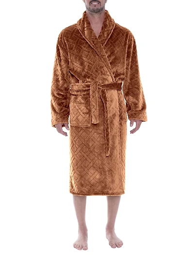 Jacquard Plush Robe