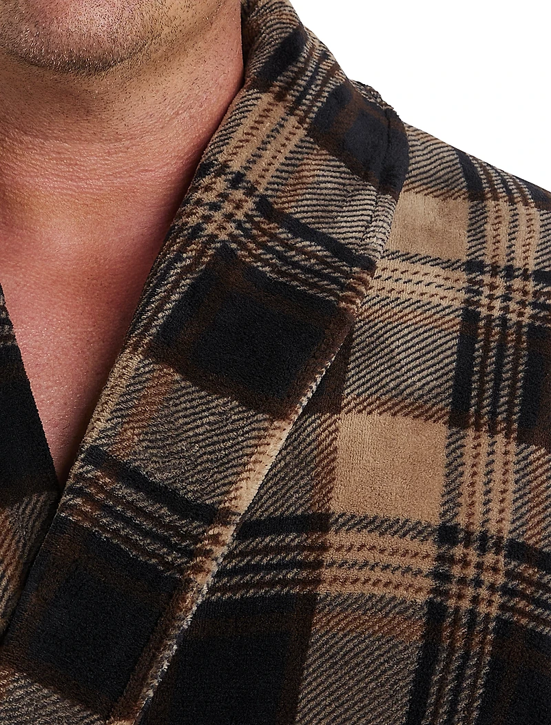 Plaid Plush Robe