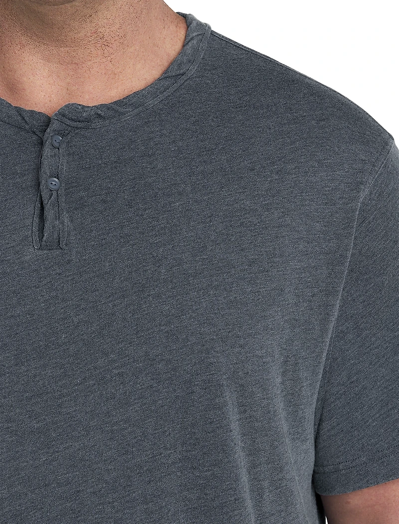 Burnout Notch Neck T-Shirt