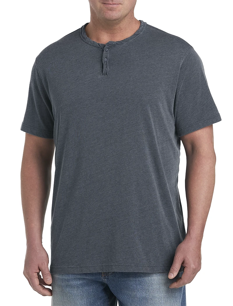Burnout Notch Neck T-Shirt