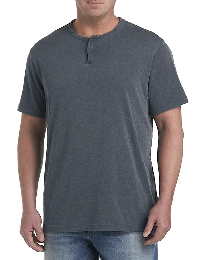 Burnout Notch Neck T-Shirt