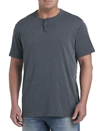 Burnout Notch Neck T-Shirt