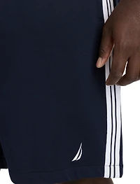 Side-Striped Terrycloth Shorts