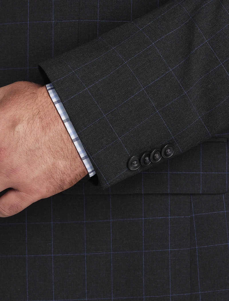 Windowpane Suit Jacket