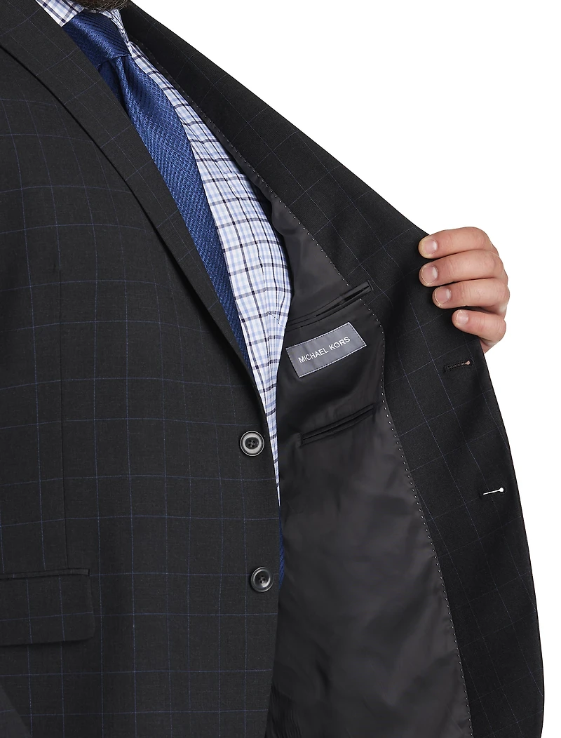 Windowpane Suit Jacket