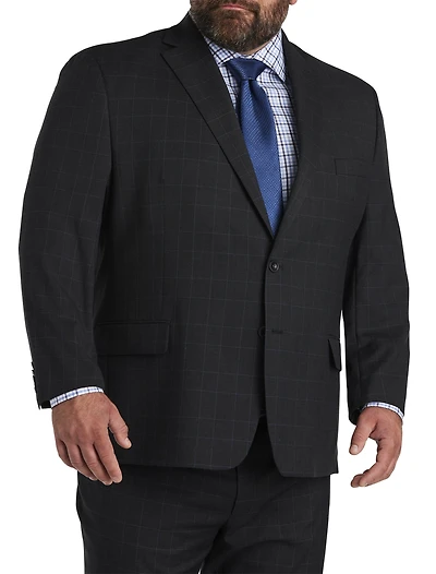 Windowpane Suit Jacket