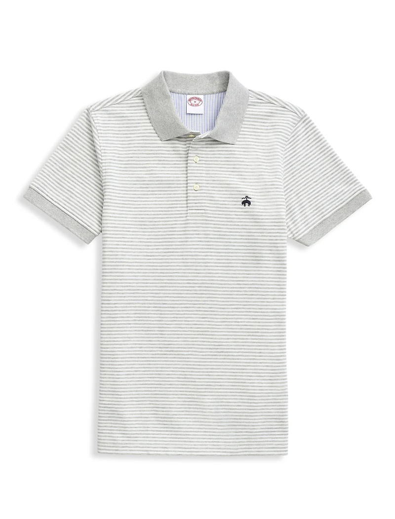 Striped Piqué Polo Shirt