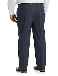 Open Plaid Suit Pants