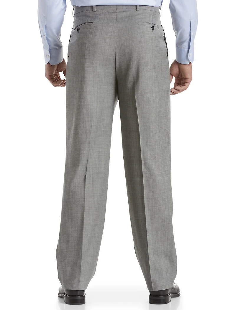 Comfort-EZE Pleated Dress Pants -Sharkskin