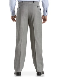 Comfort-EZE Pleated Dress Pants -Sharkskin